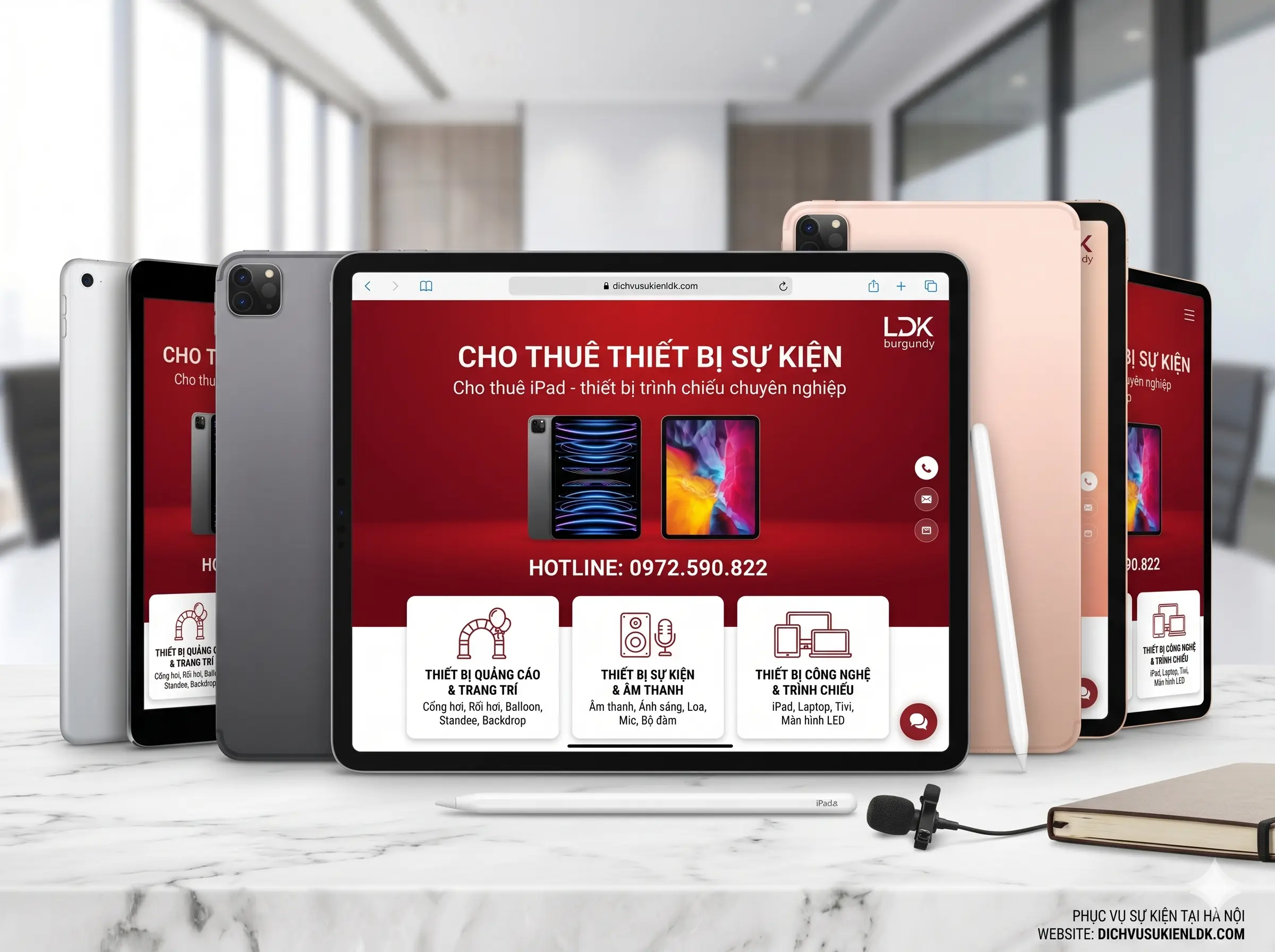 iPad cho thuê – thiết bị sự kiện chuyên nghiệp LDK
