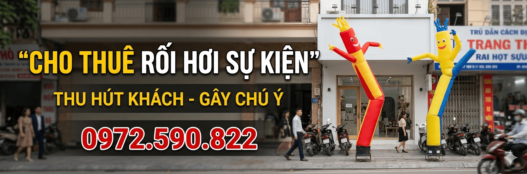 Cho thuê rối hơi sự kiện – Thu hút khách, tạo điểm nhấn ấn tượng tại Hà Nội