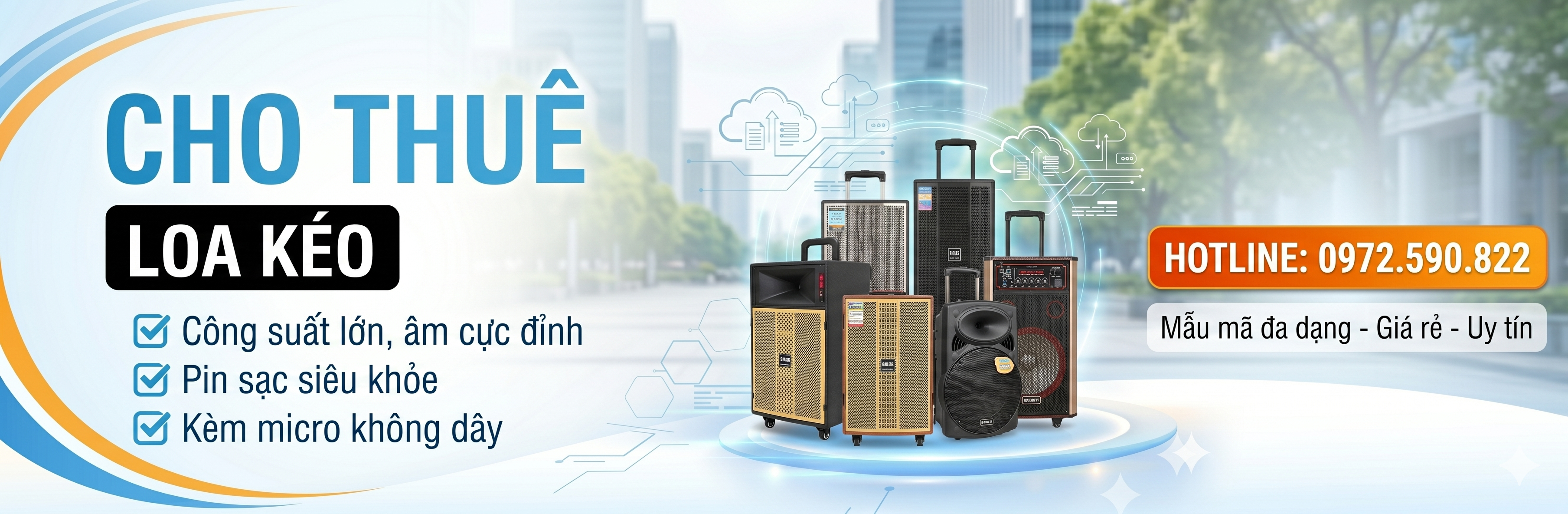 Cho thuê loa kéo giá tốt | Loa kéo sự kiện, khai trương, hội tại Hà Nội